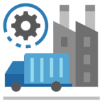 Truck For Supply Chain Icon