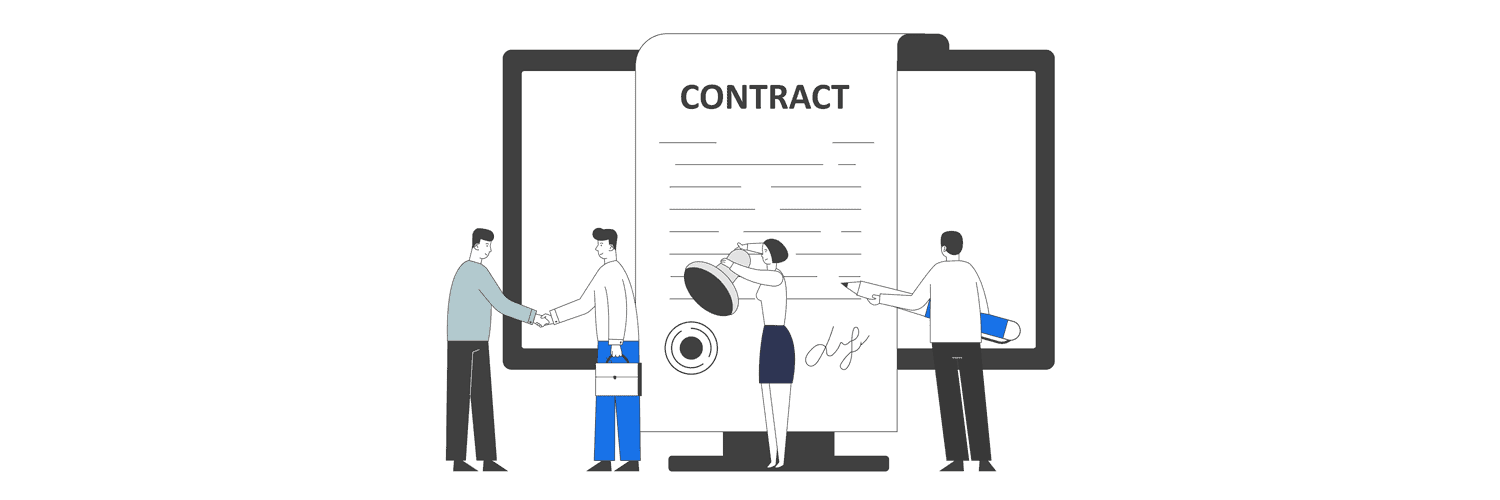 Legal Contract - Vector Image