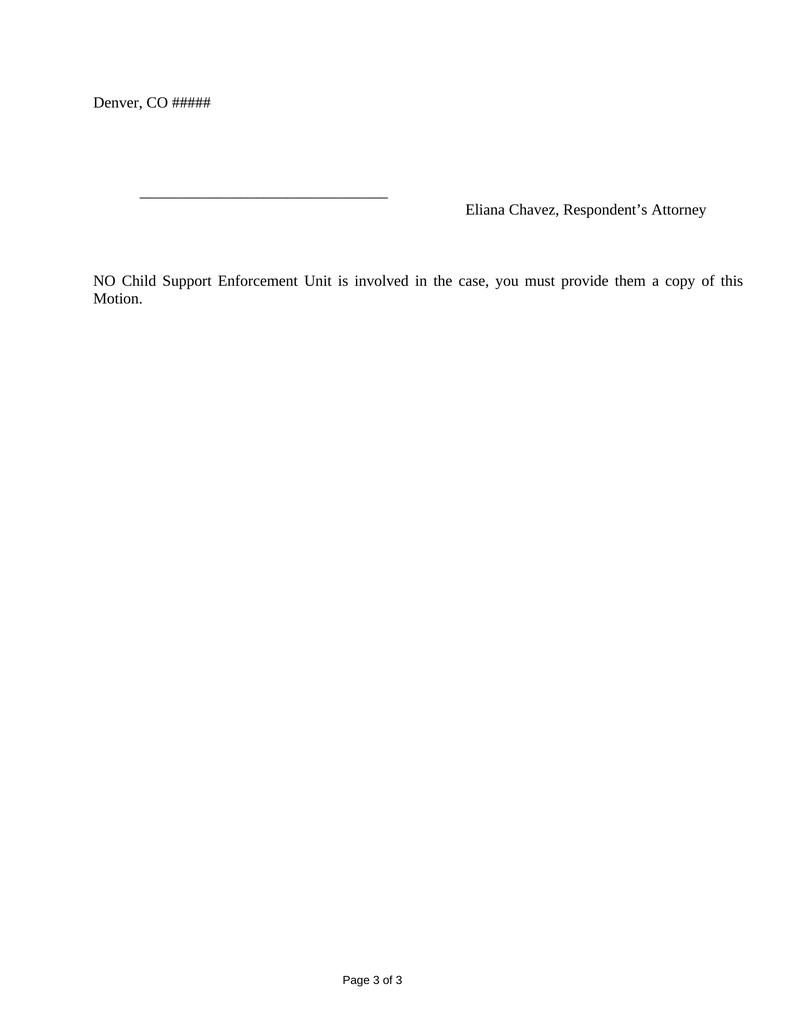 Verified motion to modify child support parenting time attorney docs