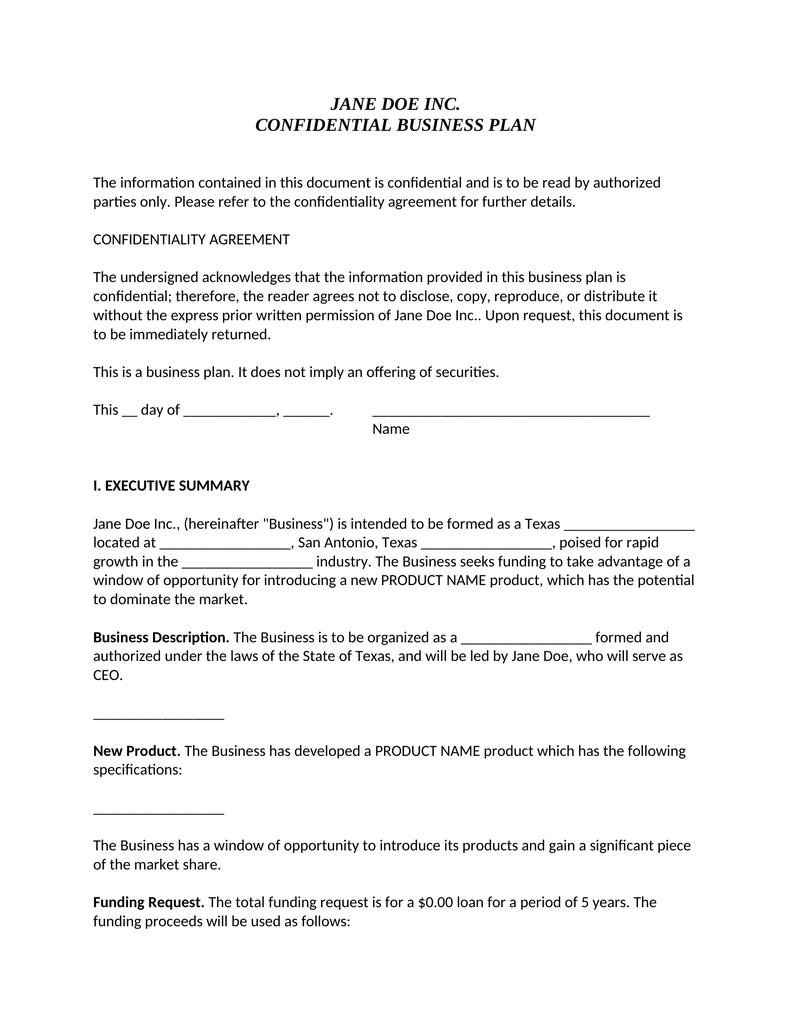 law business plan template
