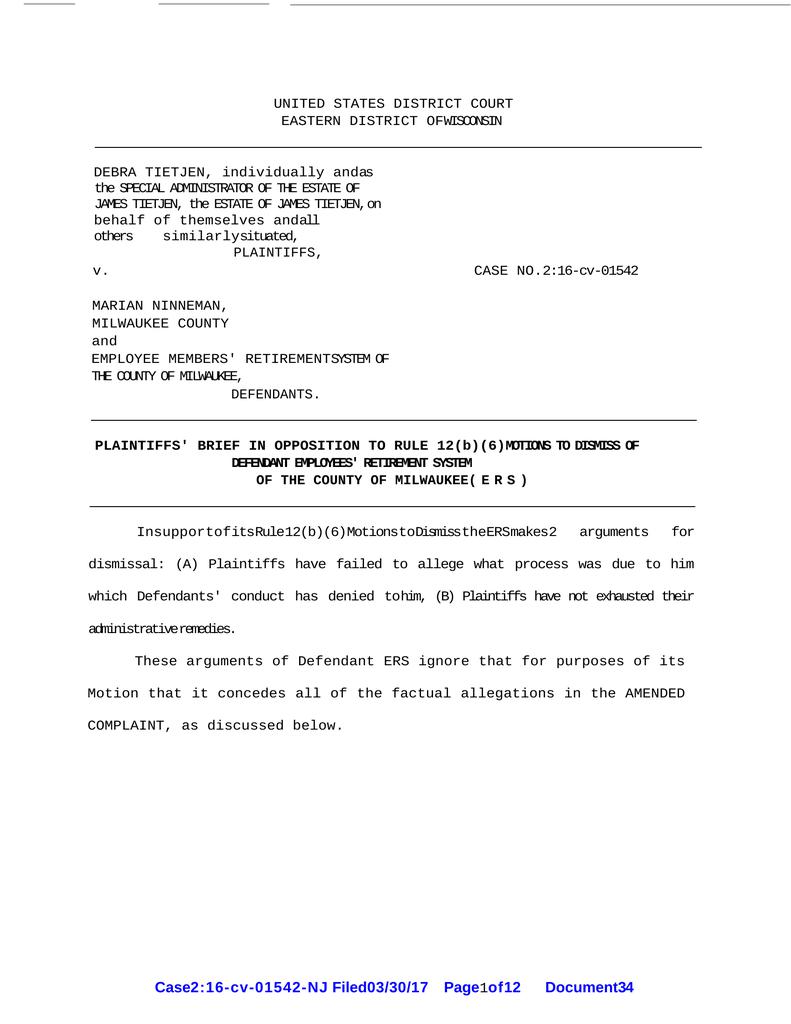 wisconsin motion to dismiss