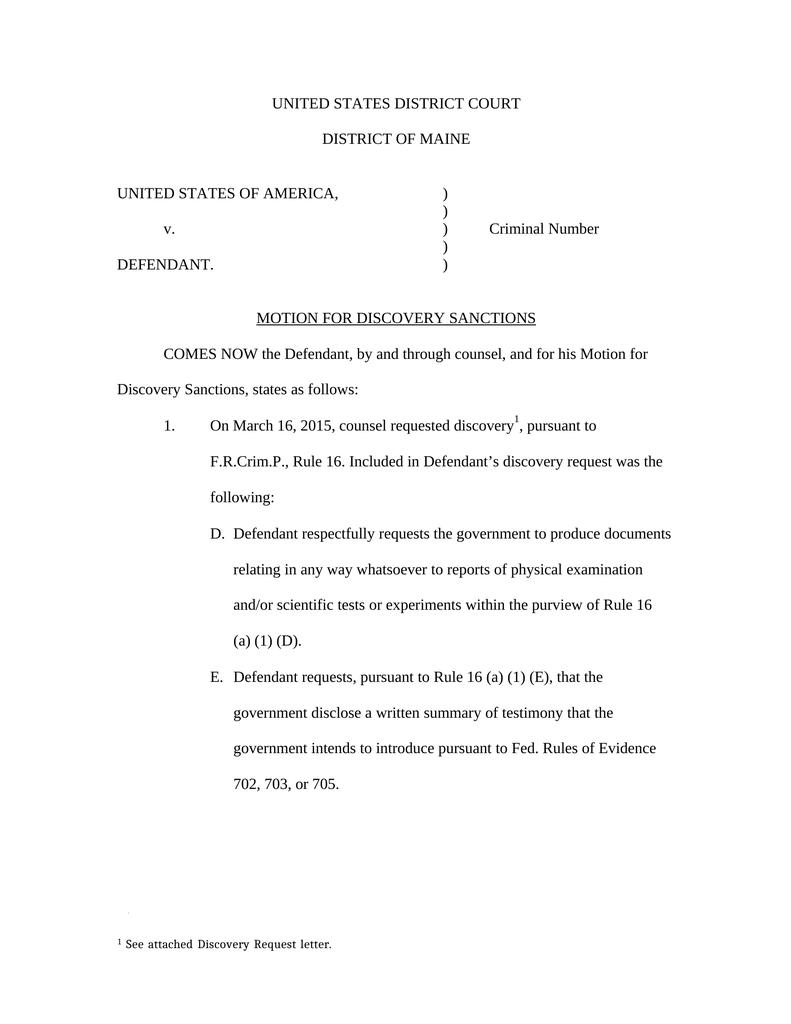 Motion For Discovery Sanctions Attorney Docs 8123