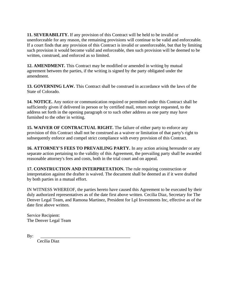 Contract for Advertising Space Attorney Docs