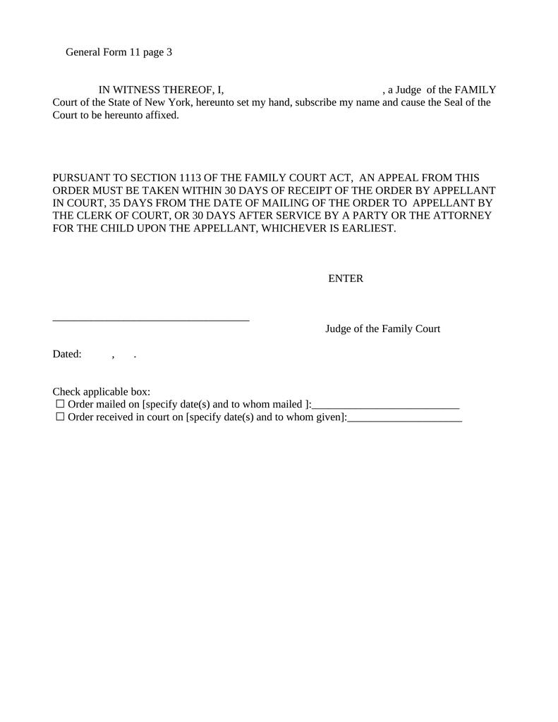 General Form Order of Commitment - Attorney Docs