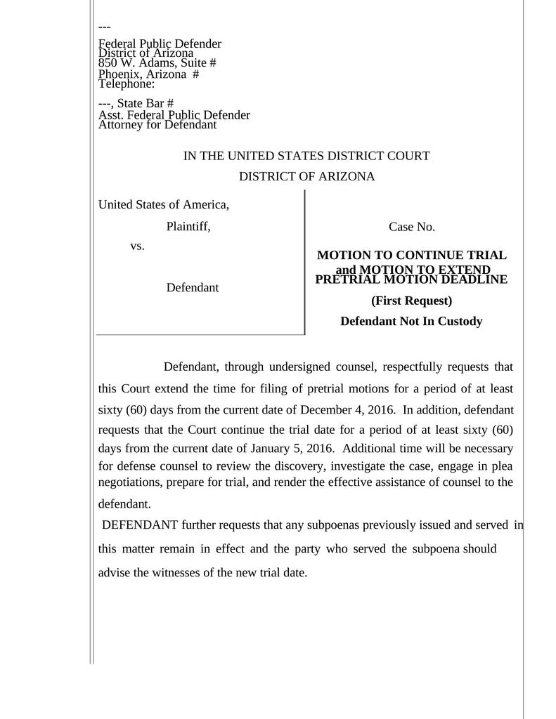 sample motion for reconsideration federal court