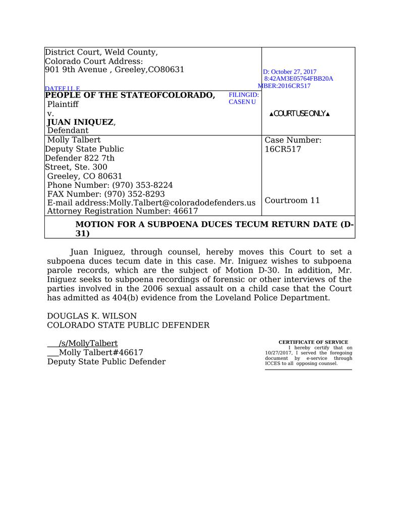 california objection to trial subpoena california objection to trial subpoena