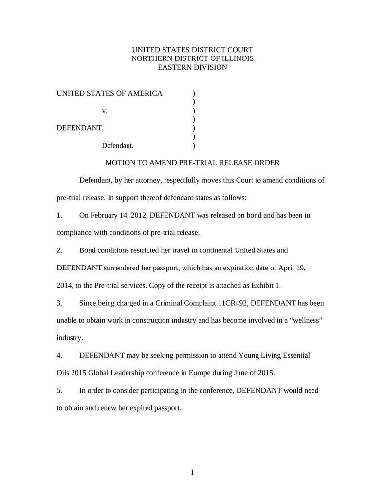 Motion To Amend Pre Trial Release Order Attorney Docs motion-to-amend-pre-trial-release-order-attorney-docs